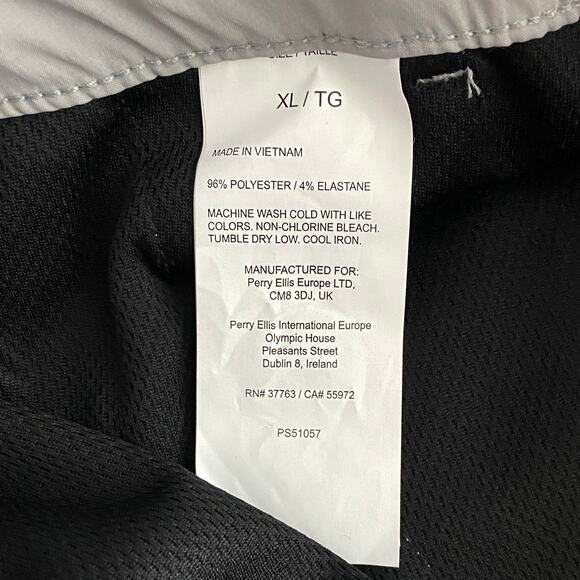 Perry Ellis Portfolio Men's XL TechWorks Pants Slim Fit Drawstring Alloy NEW - Picture 10 of 10